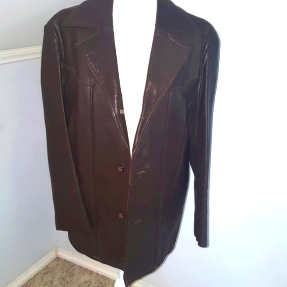 mikason Jackets & Blazers - HP - Vintage leather jacket